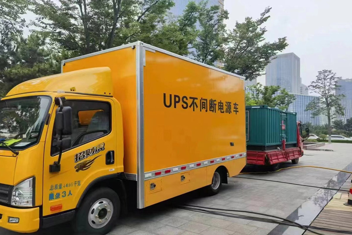 阿克塞发电机租赁施工现场