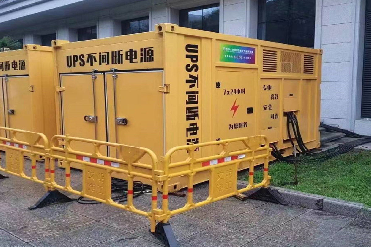 阿克塞发电机租赁施工现场
